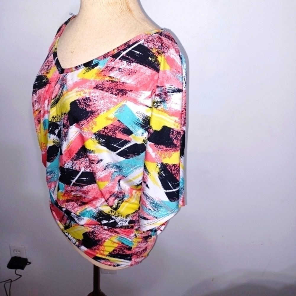 Colorful Blouse- W Sz XL - Picture 4 of 9